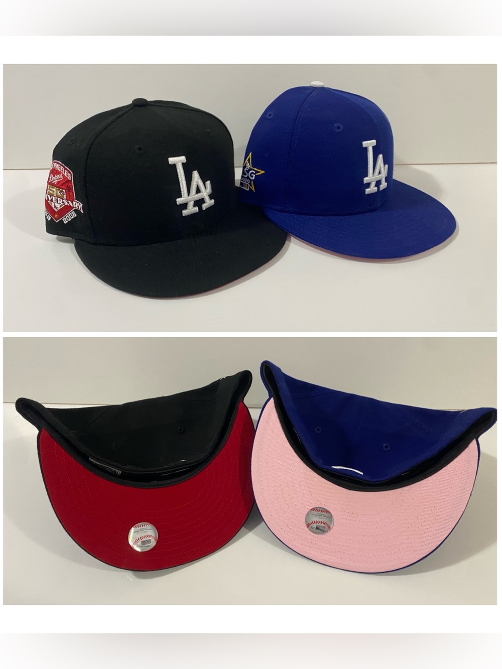 New Era 59Fifty 5950 L.A Dodgers Side Patch Fitted Hat